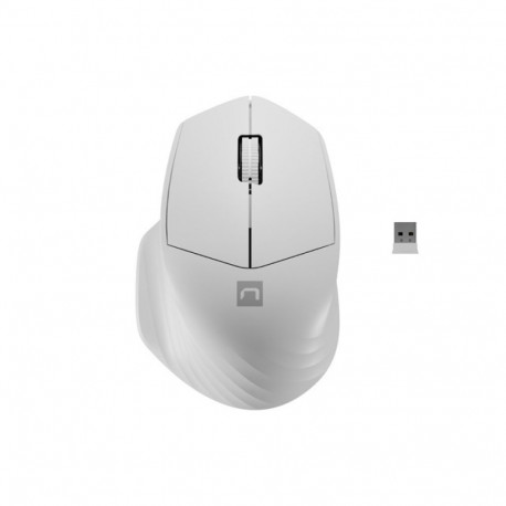 MOUSE NATEC SISKIN 2 SILENT WIRELESS 1600DPI BLUETOOTH 5.0 + 2.4GHZ WHITE