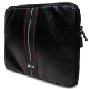 BMW Carbon & Red Stripe sleeve for a 16" laptop - black