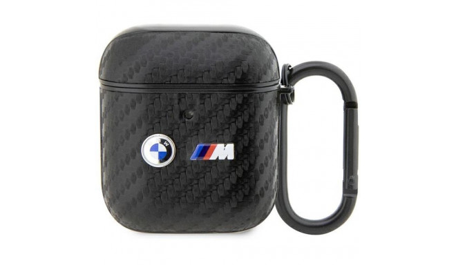 BMW BMA2WMPUCA2 AirPods 1/2 cover black/black Carbon Double Metal Logo