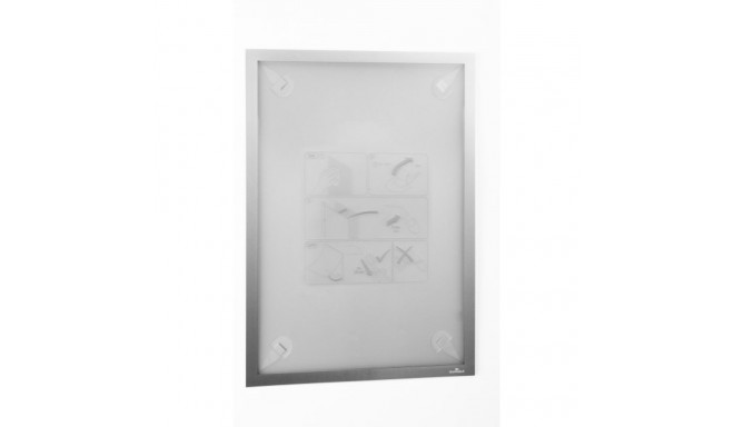 Inforaam magnetiline DURAFRAME WALLPAPER A3, hõbe, tundlikule aluspinnale (puit, tapeet, plast), Dur