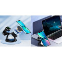 MagLeap Duo Wireless Magnetic Charging Stand CHOETECH, 15W, MagSafe, 3-in-1