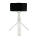 RoGer 2in1 tripod with remote control Telescopic Stand Bluetooth, white