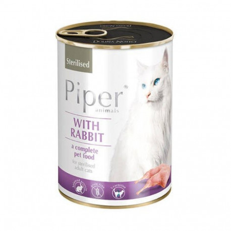 Dolina Noteci märgtoit Piper Animals steriliseeritud kassidele jänesega 400g