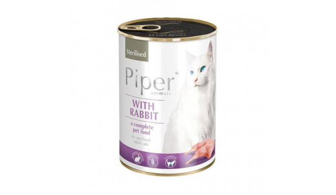 Dolina Noteci Piper Animals Sterilised with rabbit - wet cat food - 400g