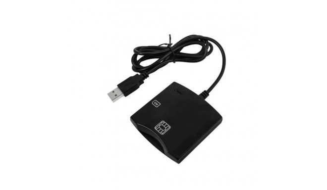 CP CP ID1 2in1 USB 2.0 ID Card reader with SIM Card slot 80cm Cable (6.5x6cm) Black