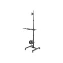 Digitus | Mobile workstation with individual height adjustment | DA-90374 | Monitor Mount, PC Holder