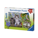 Ravensburger pusle Kiisud 3x49tk