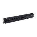 Equip 19&quot; Rack Mount Cable Management Panel, Black