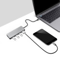 Platinet PMMA9071 USB-jaotur 1 x 4 jaoturikarp must