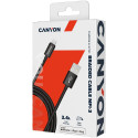 CANYON cable MFI-3 Lightning 12W 1m Black