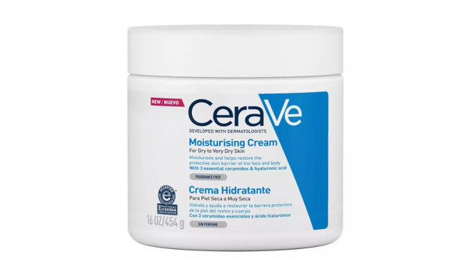 CERAVE PIEL SECA A MUY SECA CREMA HIDRATANTE TARRO TARRO SIN PERFUME 454GR