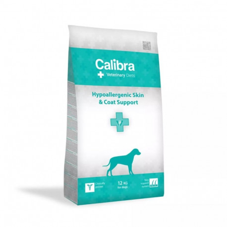 CALIBRA Veterinary Diets Dog Hypoallergenic Skin&Coat kuiv koeratoit 12kg