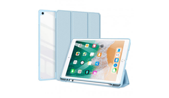 Kaitsekaaned Toby, Apple iPad 9.7" 2017/2018, helesinine, puutepliiatsi pesaga, Dux Ducis