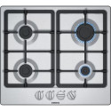 Siemens iQ300 EG6B5PB90 hob Stainless steel, Black Built-in 58 cm Gas 4 zone(s)