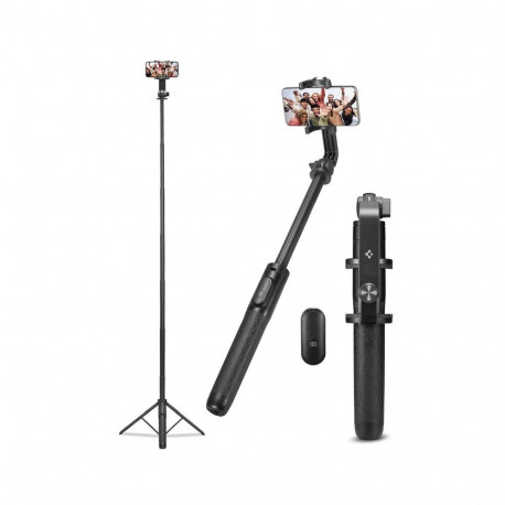 Spigen S560W Bluetooth Selfie Stick Tripod - Statyw na smartfon / uchwyt selfie stick (Czarny)