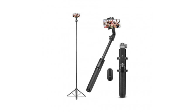 Spigen S560W Bluetooth Selfie Stick Tripod - Statyw na smartfon / uchwyt selfie stick (Czarny)