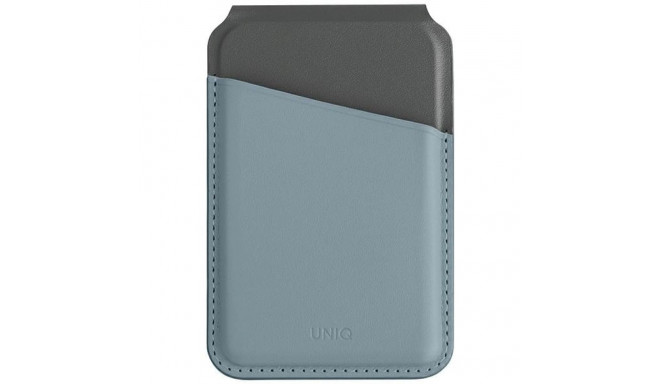 Uniq Lyden DS magnetic RFID wallet with phone stand - blue and black