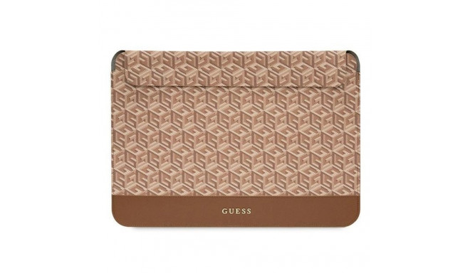 Guess GCube Stripes case for a 16" laptop - brown