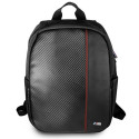 BMW Carbon Red Stripe backpack for a 16" laptop - black