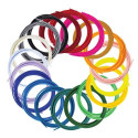 3Doodler Filament FLOW 20 PLA 20 Farben Nachfüllpack Polylactic acid (PLA) Black, Blue, Dark Green, 