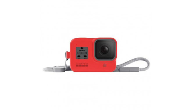 GoPro Sleeve + Lanyard Firecracker Red HERO8 Black