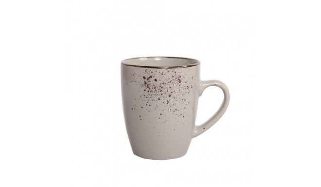 MUG WITH SPECKLE BROWN 368ML