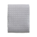 BEDSPREAD MICRO 220X220 CM SQUARES GREY