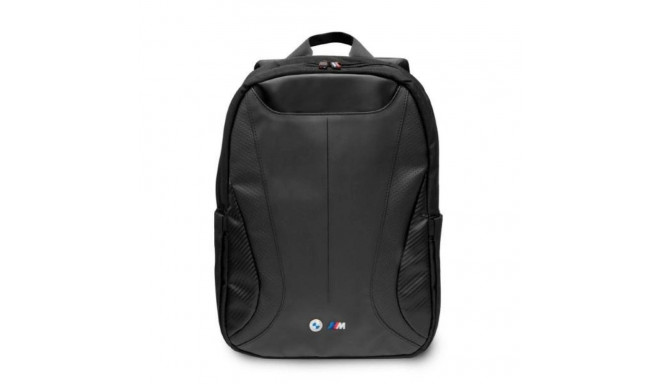 BMW Carbon&Leather Tricolor backpack for a 16" laptop - black