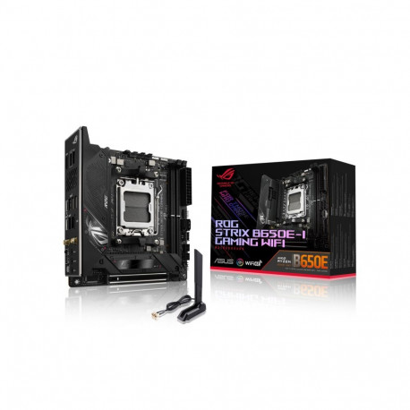 ASUS ROG STRIX mänguri emaplaat B650E-I AMD B650 Socket AM5 mini-ITX Wi-Fi