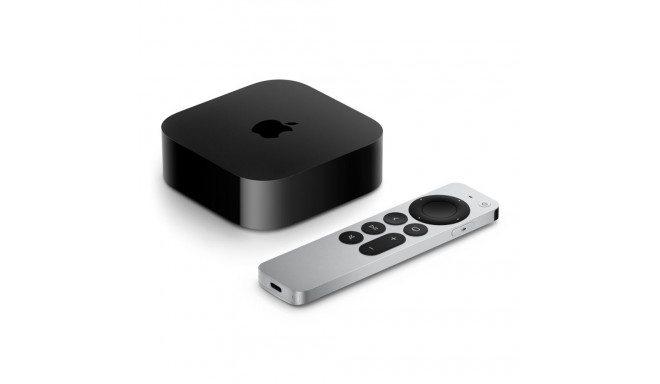 Apple TV 4K must, hõbedane 4K Ultra HD 128 GB Wi-Fi Ethernet LAN
