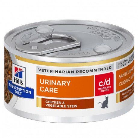 HILL'S PD Feline c/d Urinary Stress Stews märg kassitoit 82 g