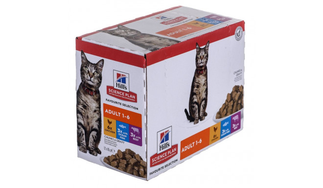 HILL'S Feline Adult Multipack Classic - saszetka 12x85g