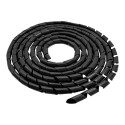 QOLTEC 52251 Qoltec Cable organizer 8mm   10m   Black