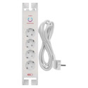 Power strip with surge protection (900J) 2m 4 sockets white EMOS