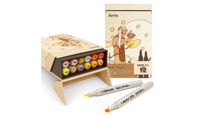 Double-sided Marker Pens ARRTX Oros (12 Colours)