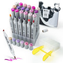 Double-sided Marker Pens ARRTX Oros (24 Colours, purple tone shade)