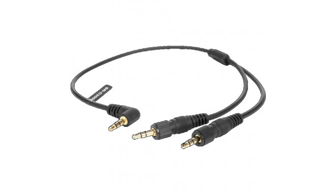 SARAMONIC CABLE SR-C2004 3.5MM TRS TO DUAL 3.5MM TRS ADAPTER CABLE  (CABLE LENGTH: 30 CM)