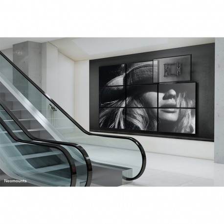 "Neomounts WL95-800BL1 Push-to-Pop-Out Videowall-Wandhalterung für 42-70"" Bildschirme - Schwarz"