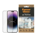 PanzerGlass Ultra-Wide Fit antibacterial tempered glass with glare filter and positioner for iPhone 