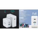 Charger CHOETECH GaN USB Type-C, Type-A: 65W, PD, QC
