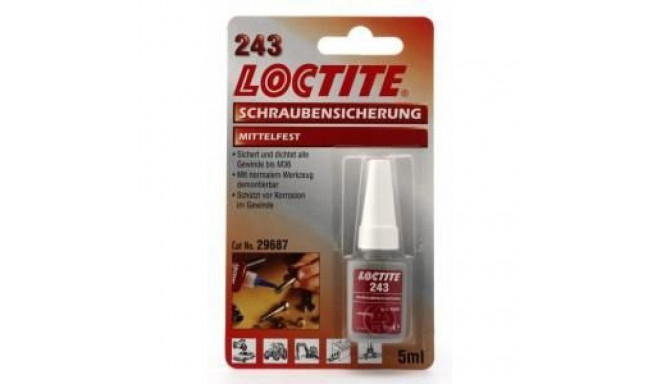 Loctite 243 резьбовой фиксатор средне-сильный 5мл