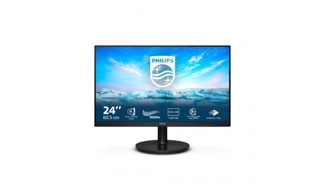 Philips V Line 241V8LAB/00 LED ekraan 60,5 cm (23,8") 1920 x 1080 pikslit Full HD LCD Must