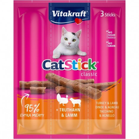 VITAKRAFT Cat Stick kalkuni ja lambaga kassimaius 18 g