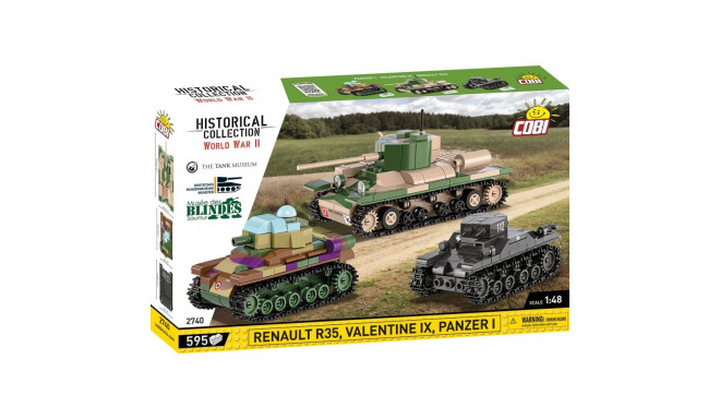 Blocks Renault R35 - Valentine IX - Panzer I