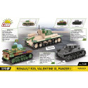 Blocks Renault R35 - Valentine IX - Panzer I