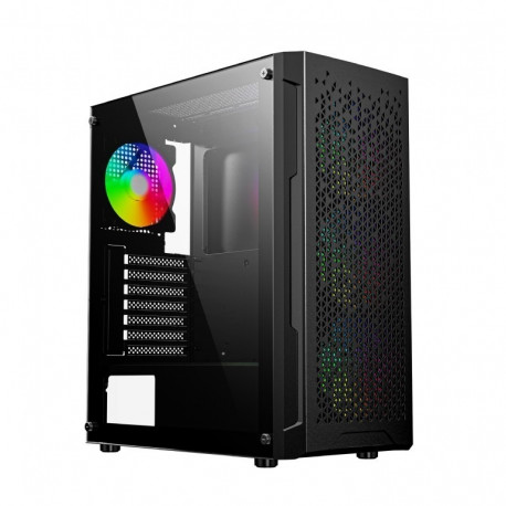 The Fornax 400X is a popular mid-tower gaming PC case known for its high-airflow de