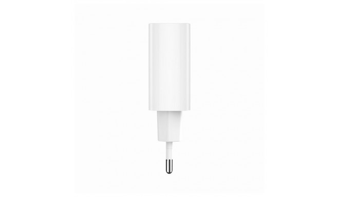 Forever TC-07-30AC PD QC charger 1x USB-C 1x USB 30W white + USB-C - USB-C cable 60W