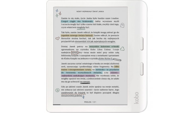 Kobo Libra Color reader white (N428-KU-WH-K-CK)