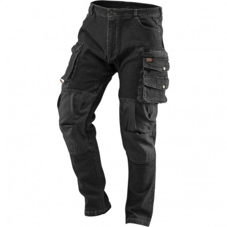 Neo DENIM Work Trousers, Black, Size XS