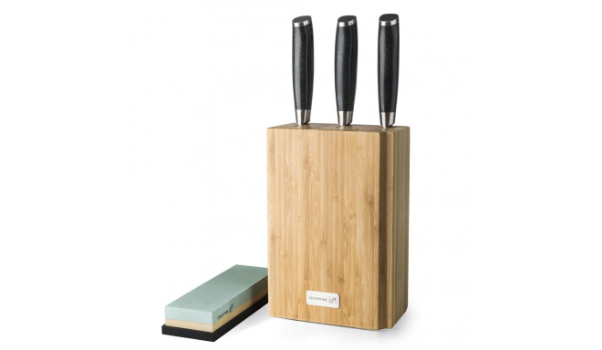Knife set in a bamboo stand G21 Gourmet Damascus 6002217, 3 pcs